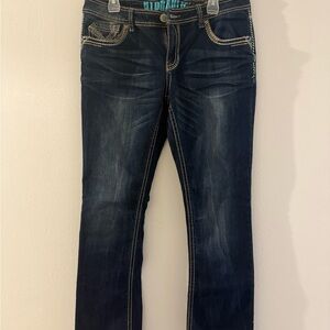Hydraulic Dark Wash Straight Leg Jeans
